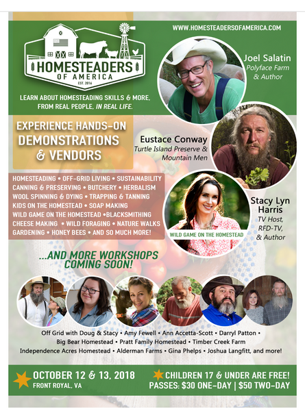 Being Accepted to the Homesteaders Of America Conference 2018
