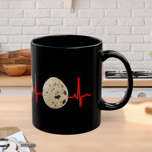 Quail Egg With EKG line Mug